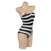 Barbie Barbie basic black and white striped swimsuit suit Cosplay Costume Outfits Halloween Carnival Party Disguise Suit Barbie
